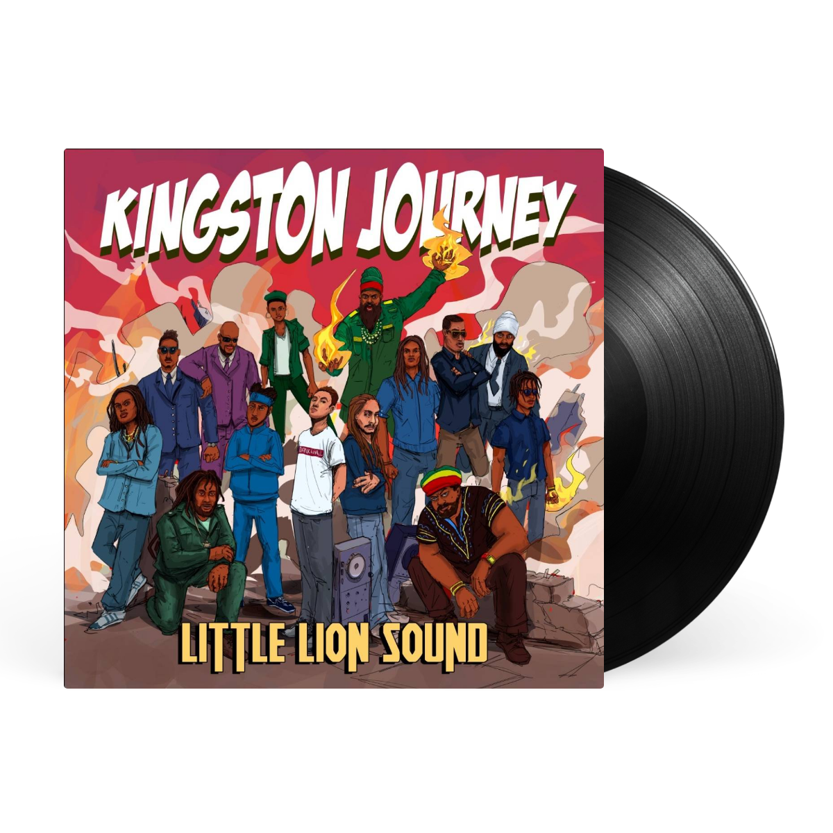Black LP artwork