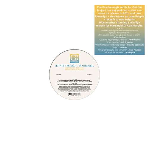 Quintus Project and Marsmobil – Llewellyn / Psychemagik Remixes packshot