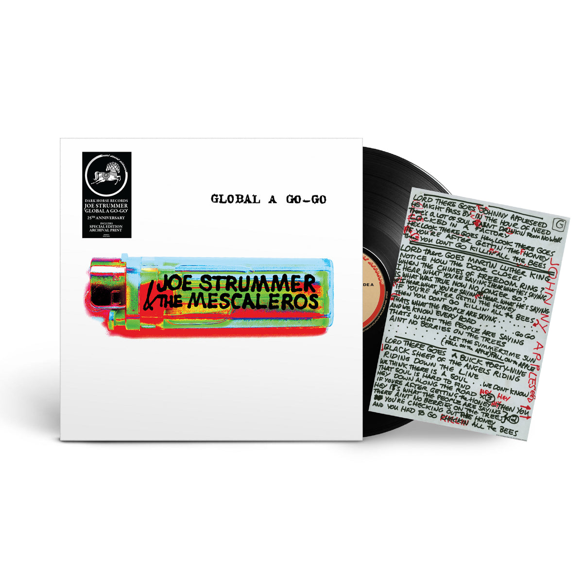 Joe Strummer & The Mescaleros - Global A Go-Go (25th Anniversary) black 2LP packshot