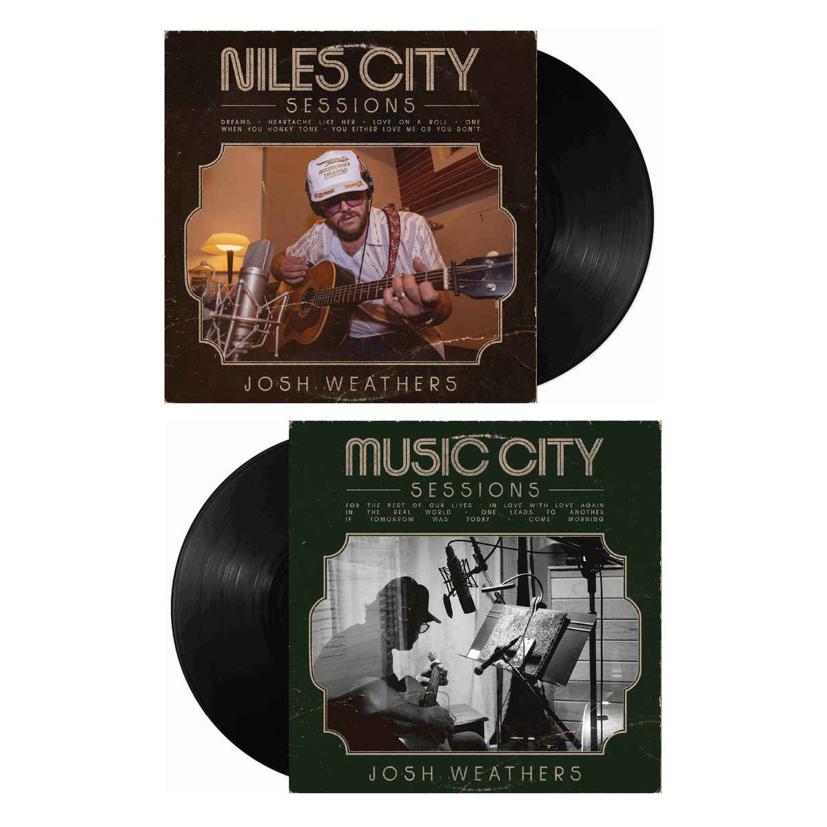 Josh Weathers - Niles City Sessions / Music City Sessions black vinyl packshot