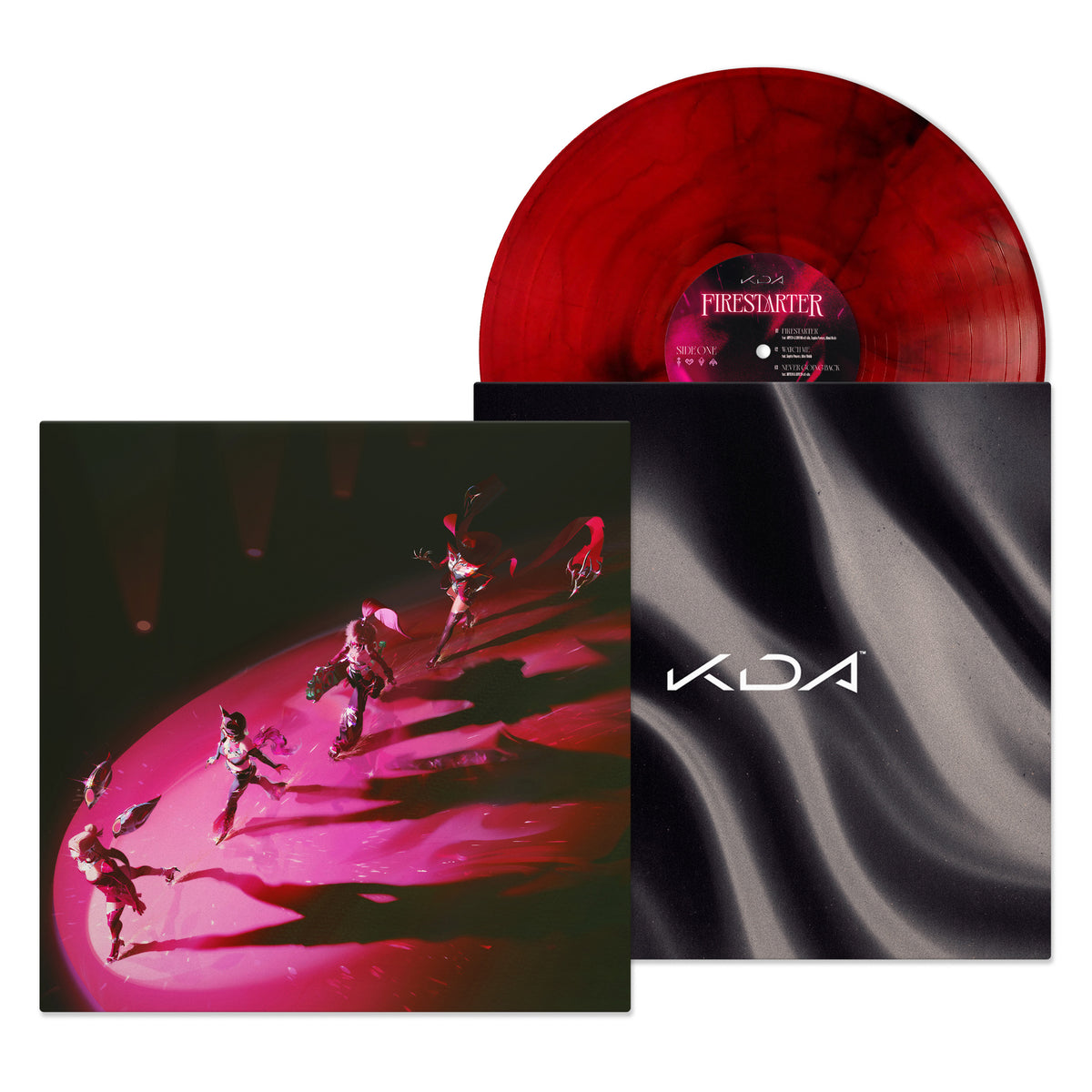 K/DA - Firestarter (EP), red vinyl packshot