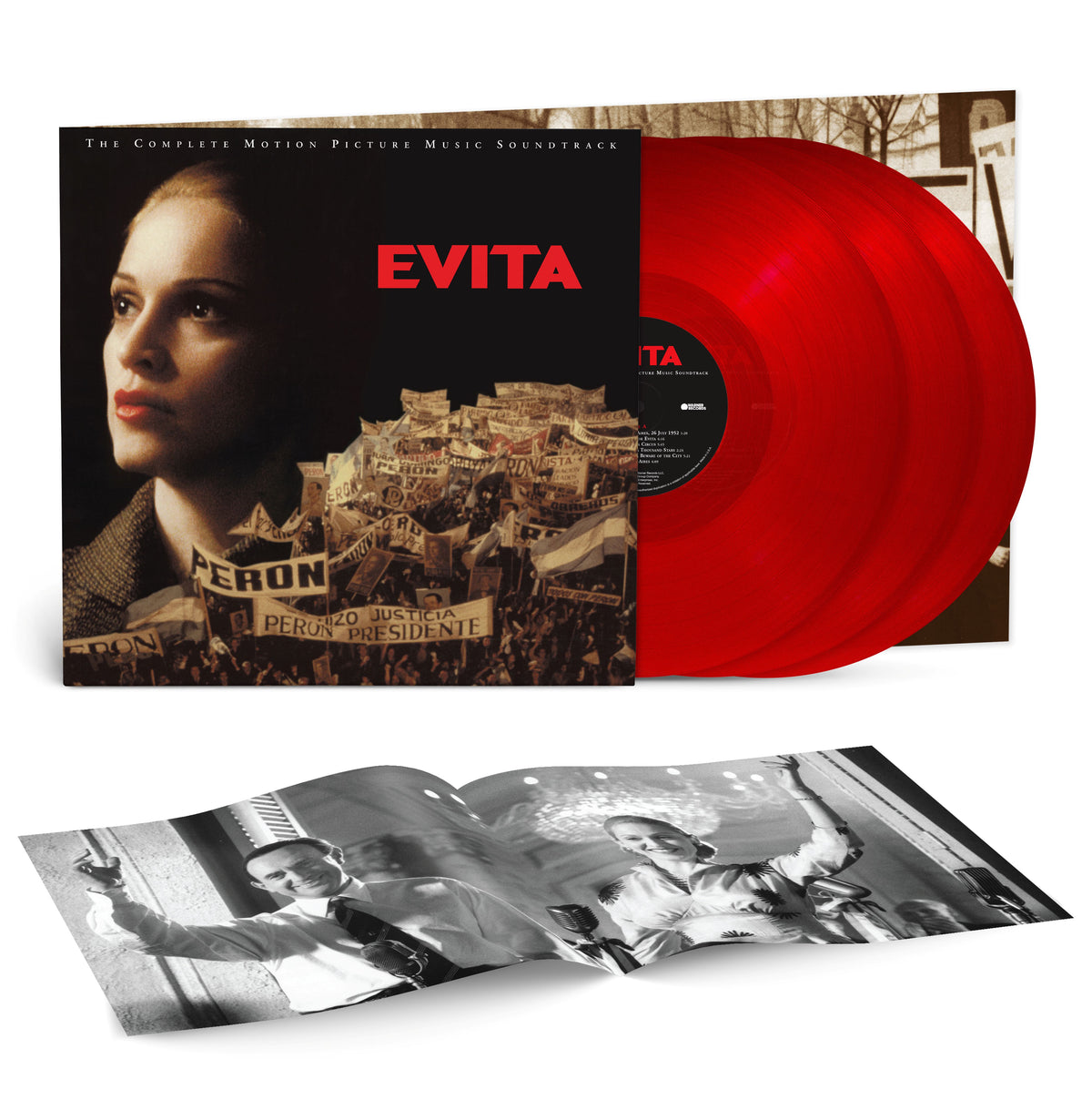 Madonna - Evita red 3LP with trifold sleeve