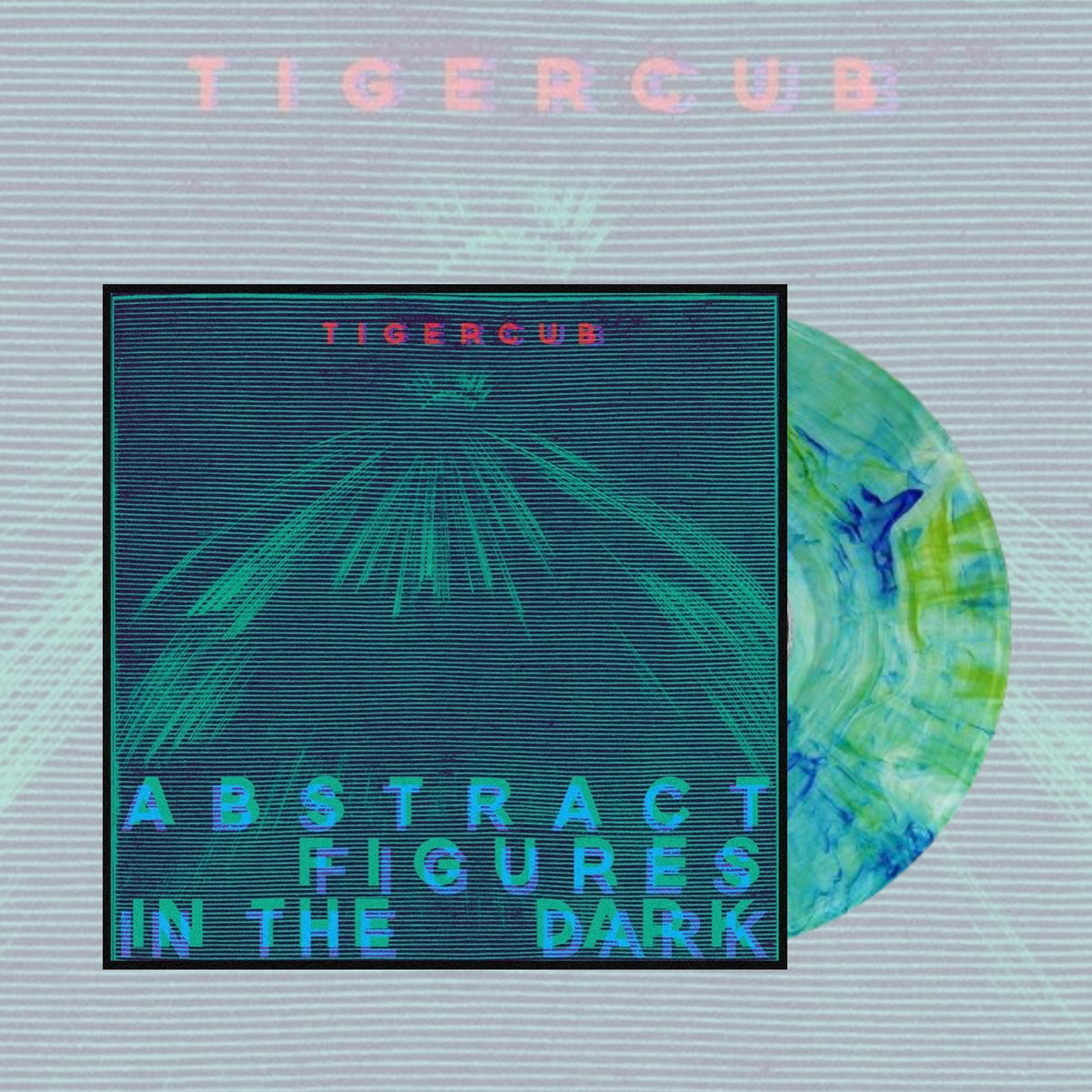 TIGERCUB – Abstract Figures In The Dark – Algae Green LP packshot