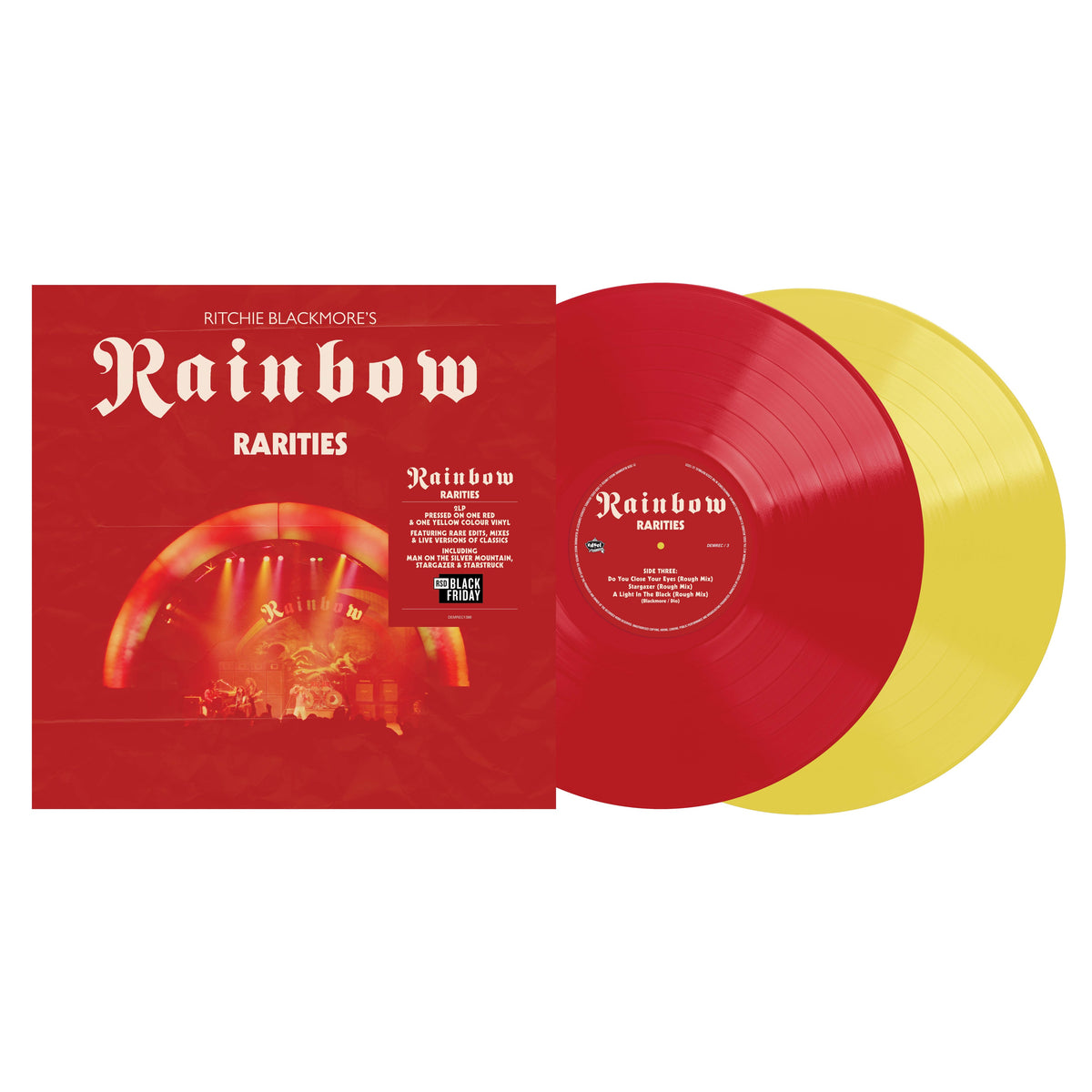 Rainbow - Rarities 2LP red and yellow packshot