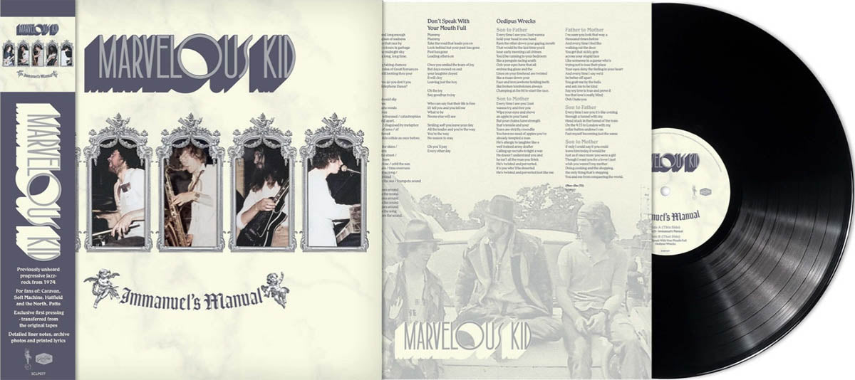Marvelous Kid – Immanuel’s Manual – 1LP 180g Black packshot