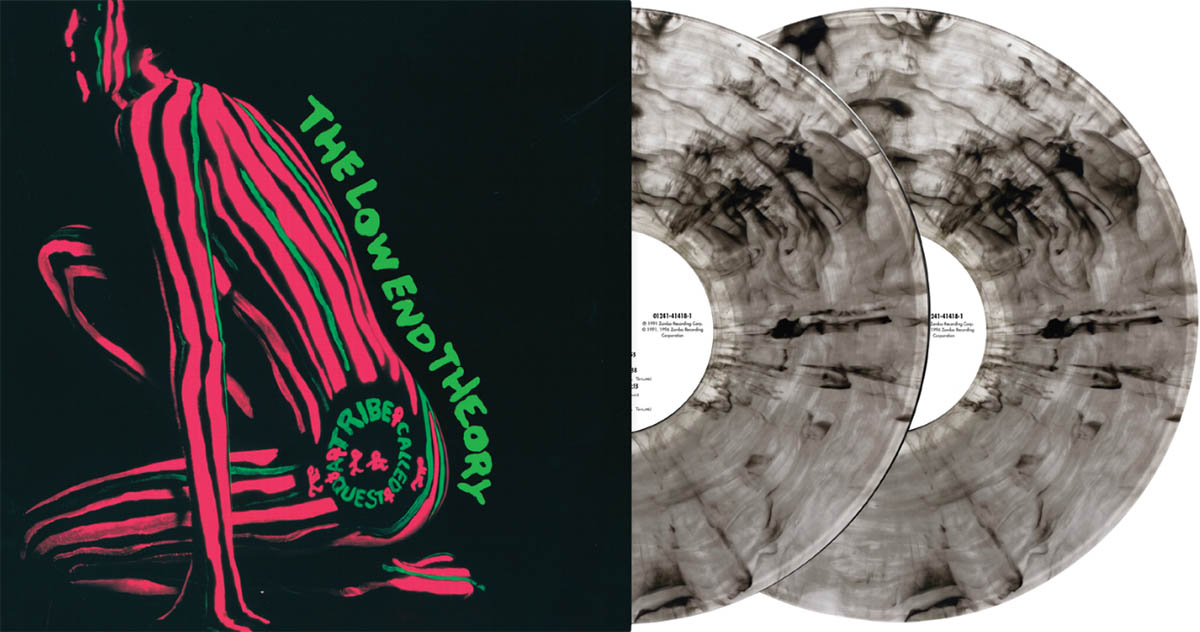 A Tribe Called Quest – The Low End Theory – 2LP Storm Black Swirl packshot