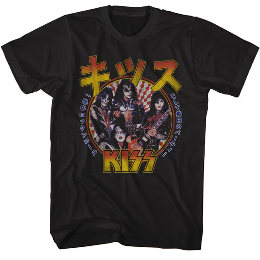 Kiss All Night Japanese T-Shirt (Black)