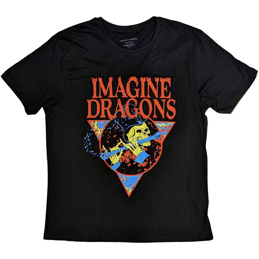 Imagine Dragons Unisex T-Shirt: Skeleton Flute  Skeleton Flute Short Sleeves