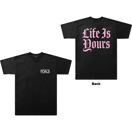 Unisex T-Shirt Life Is Yours Text Back Print