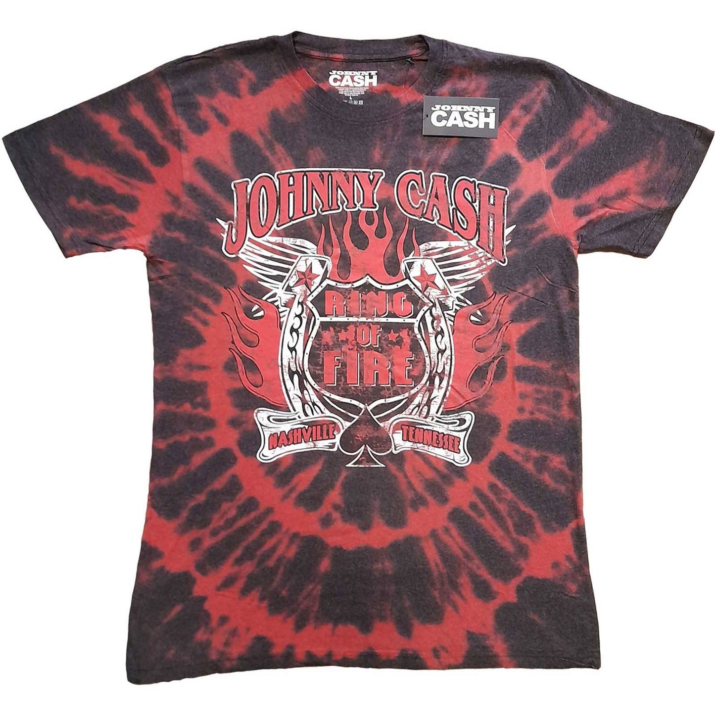 Unisex T-Shirt Ring of Fire Dip Dye, Dye Wash