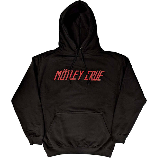 Unisex Pullover Hoodie Distressed Logo