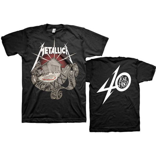 Unisex T-Shirt 40th Anniversary Garage Back Print