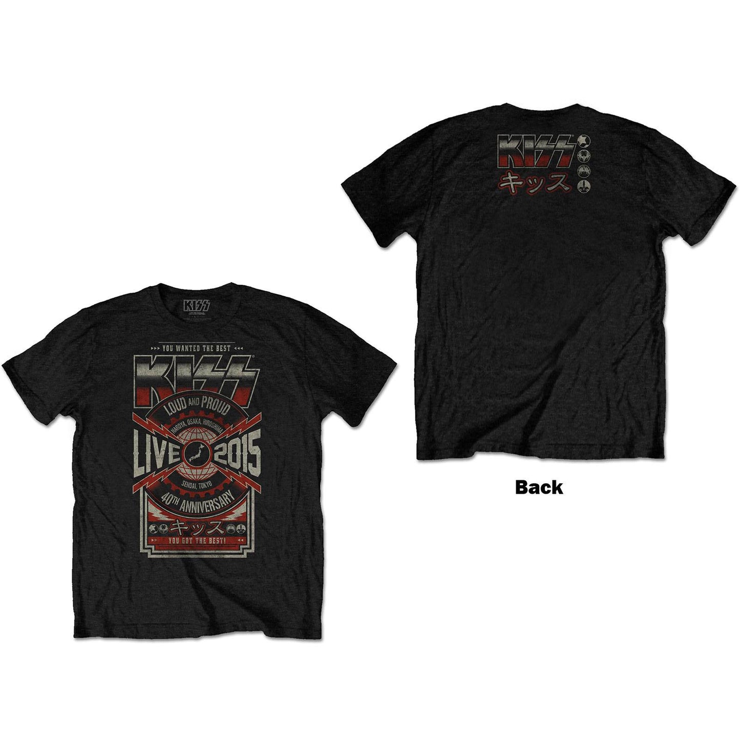 Unisex T-Shirt Japan Live 2015 Back Print