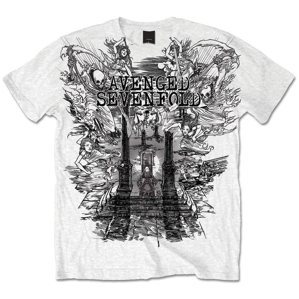 Avenged Sevenfold Unisex T-Shirt: Land of Cain Land of Cain Short Sleeves