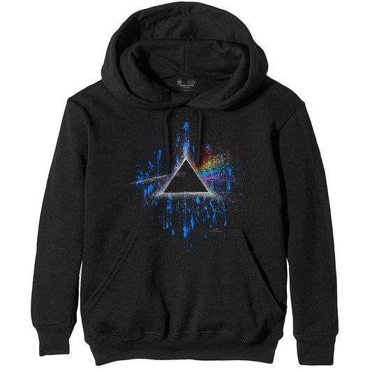 Unisex Pullover Hoodie Dark Side of the Moon Blue Splatter