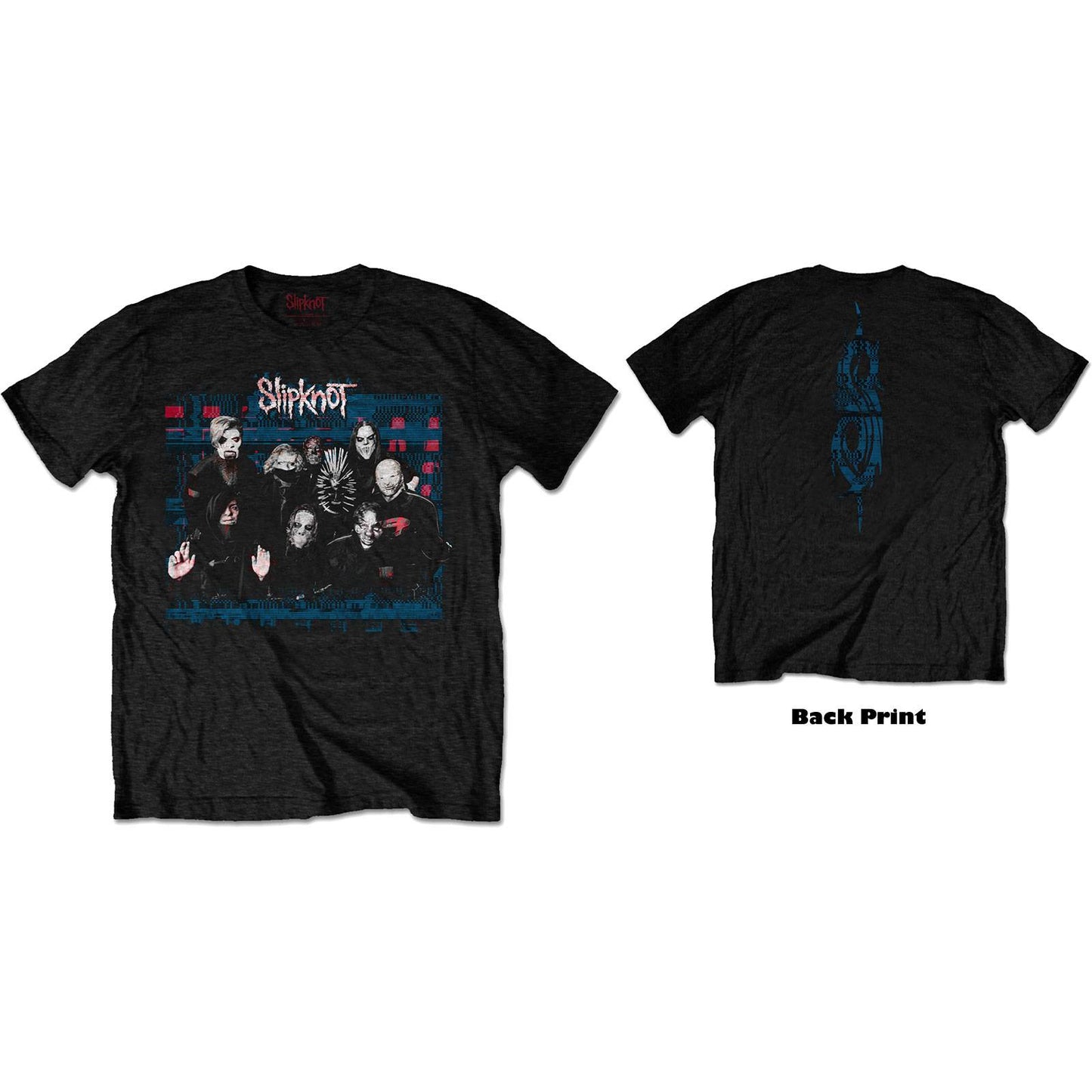 Unisex T-Shirt WANYK Glitch Group Back Print