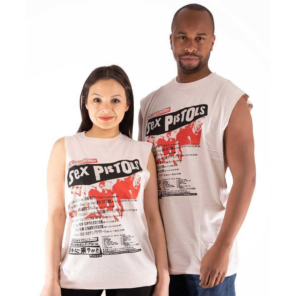 Unisex Embellished Vest T-Shirt Filthy Lucre Diamante, Embellished, Crystals, Rhinestones, Clear Diamante