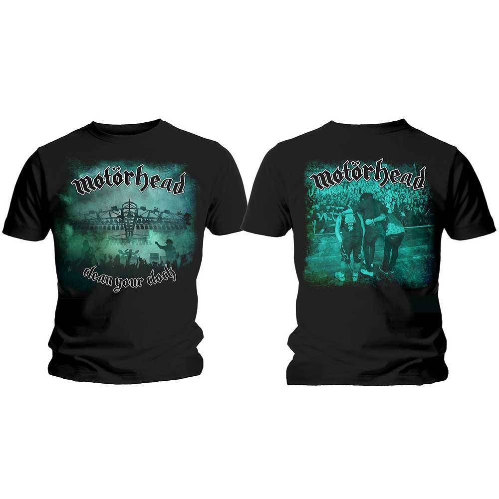 Unisex T-Shirt Clean Your Clock Green Back Print
