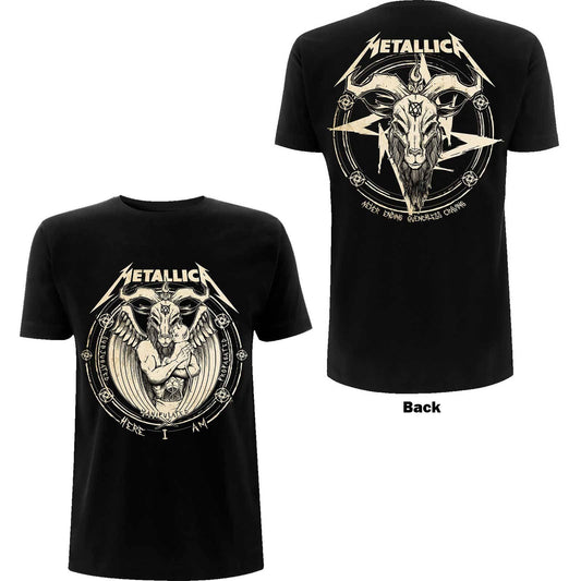 Metallica Unisex T-Shirt: Darkness Son (Back Print)  Darkness Son Short Sleeves