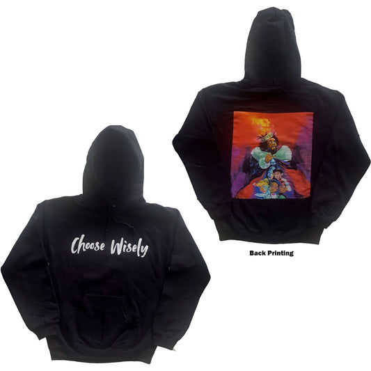 Unisex Pullover Hoodie Choose Wisely Back Print
