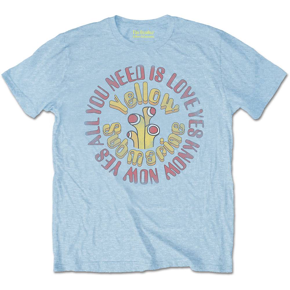 Unisex T-Shirt Yellow Submarine AYNIL Circle Vintage