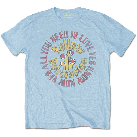 Unisex T-Shirt Yellow Submarine AYNIL Circle Vintage