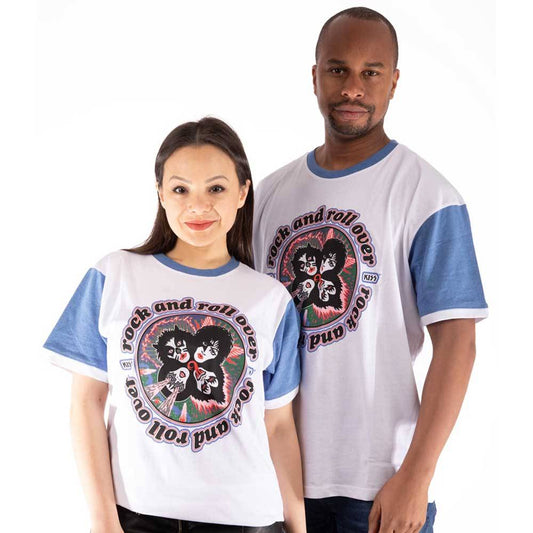 Unisex Ringer T-Shirt Rock and Roll Over