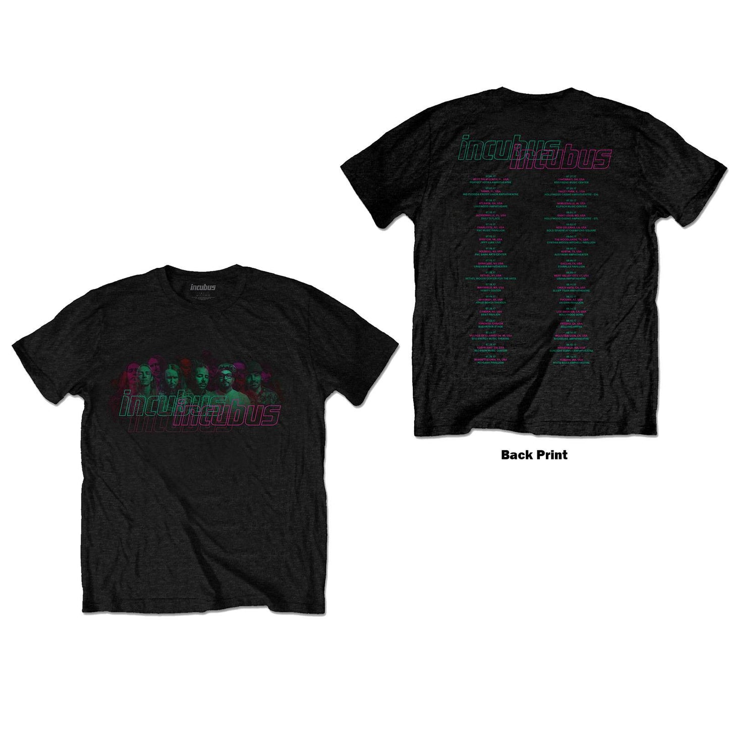 Unisex T-Shirt 17 Tour Back Print