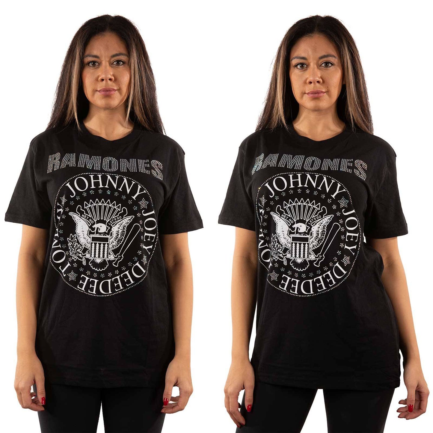 Unisex Embellished T-Shirt Presidential Seal Diamante, Embellished, Crystals, Rhinestones