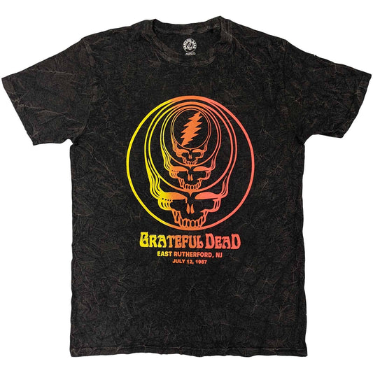 Unisex T-Shirt Concentric Skulls Dye Wash