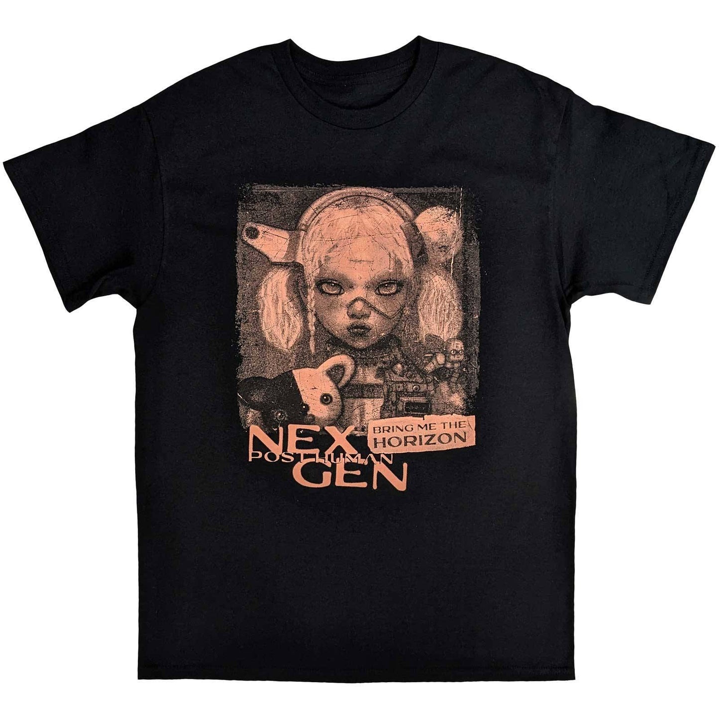 Bring Me The Horizon Unisex T-Shirt: Distressed Nex Gen  Distressed Nex Gen Short Sleeves