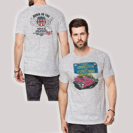 Unisex T-Shirt Pink Cadillac Back Print