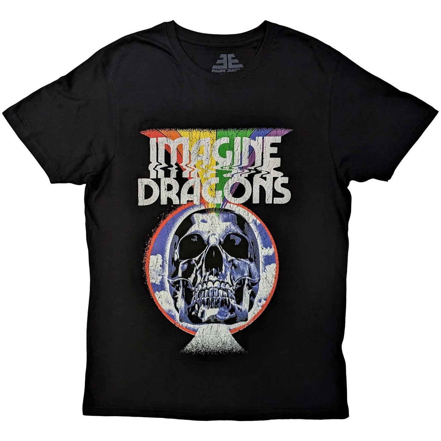 Imagine Dragons Unisex T-Shirt: Skull  Skull Short Sleeves
