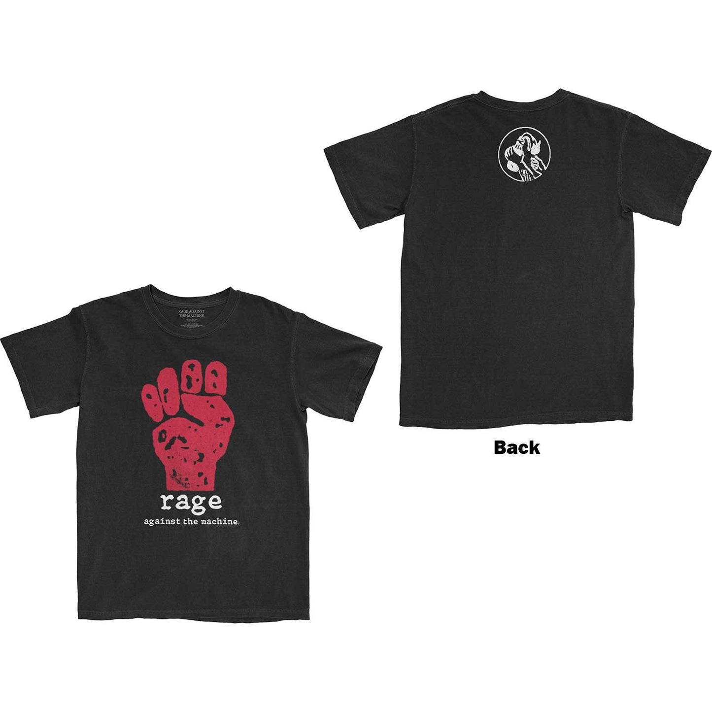 Unisex T-Shirt Red Fist Back Print