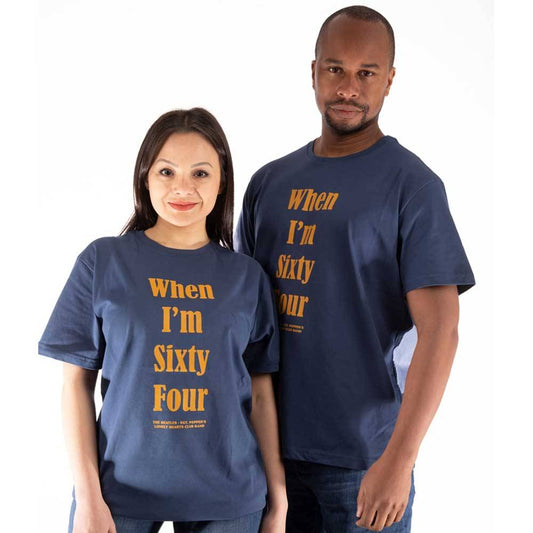 Unisex T-Shirt When I'm Sixty Four Back Print