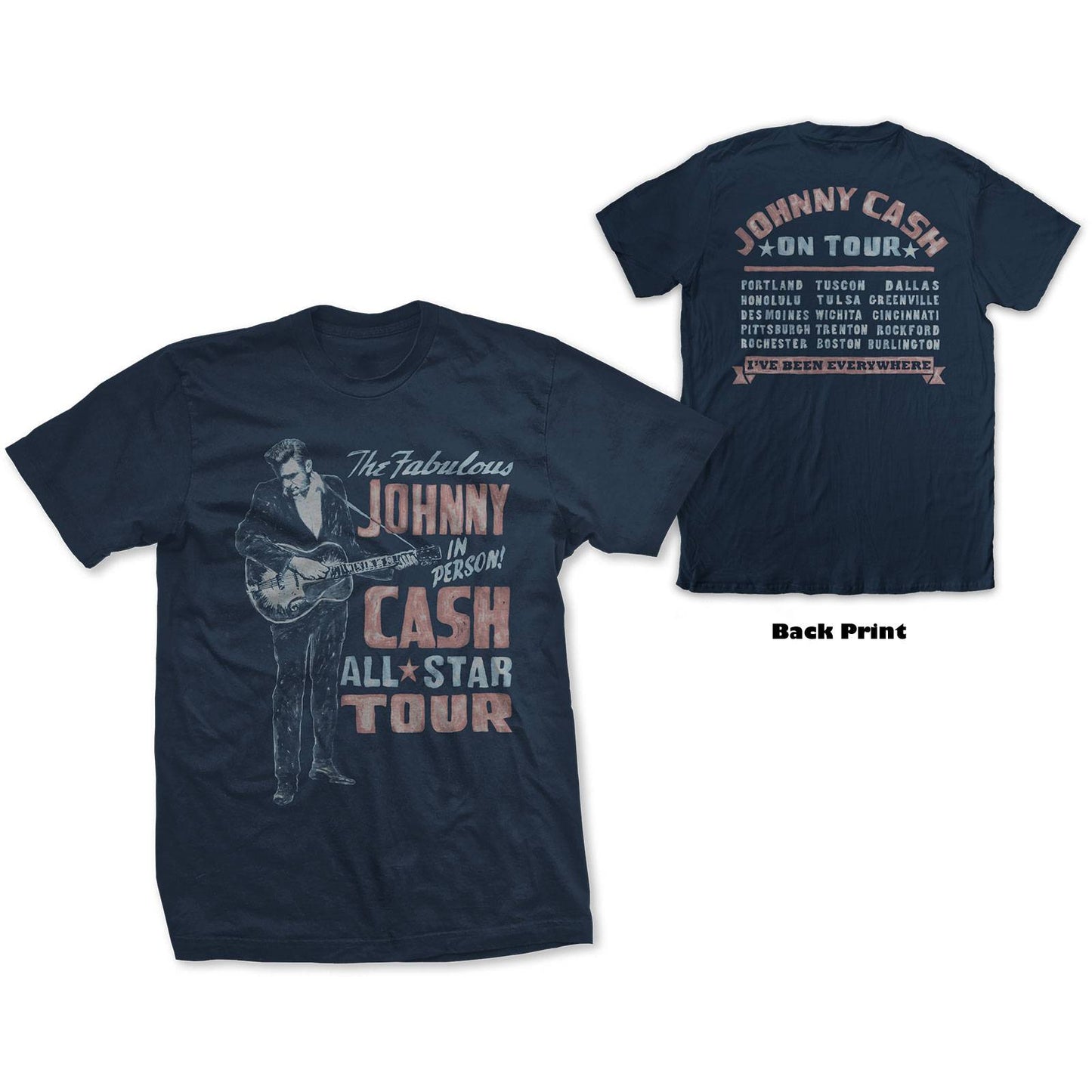 Unisex T-Shirt All Star Tour Back Print