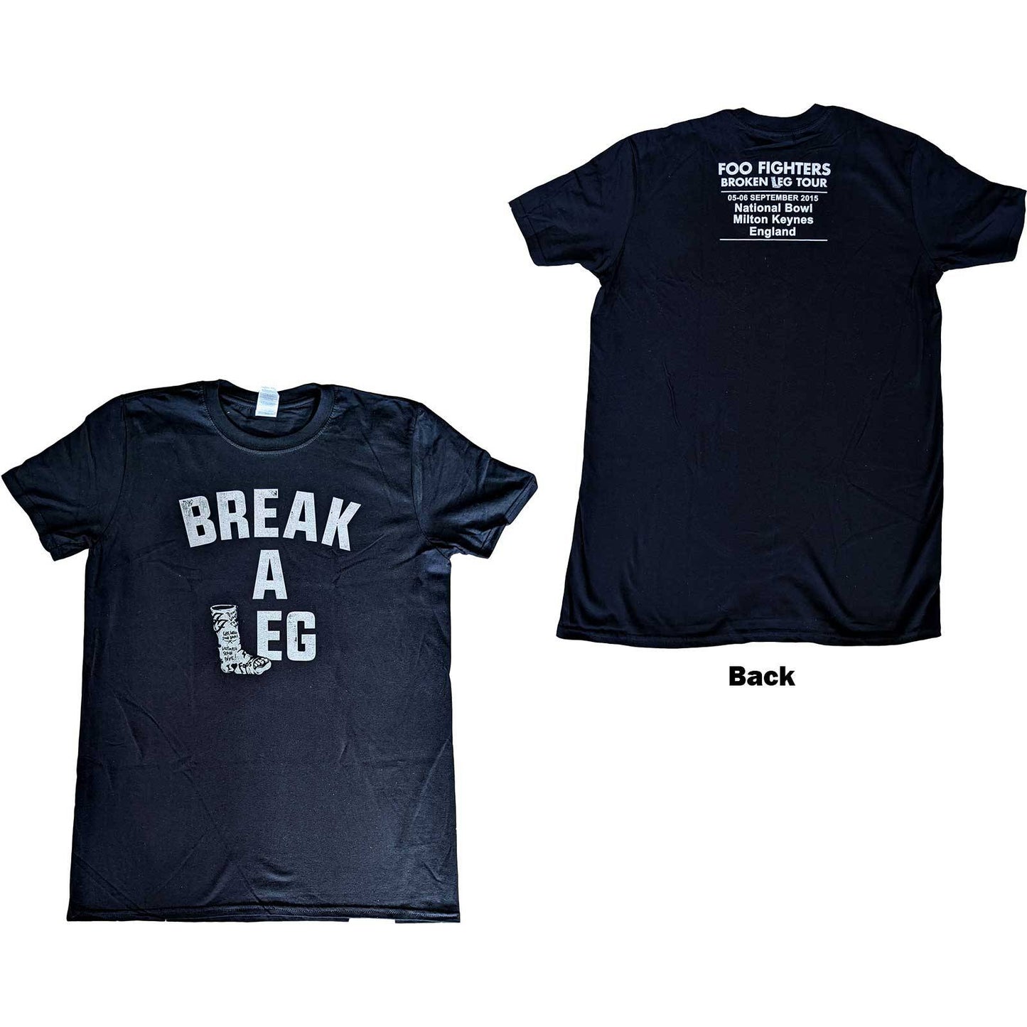 Unisex T-Shirt Break A Leg Milton Keynes Back Print