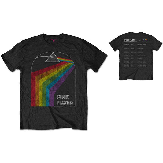 Unisex T-Shirt Dark Side of the Moon 1972 Tour Back Print
