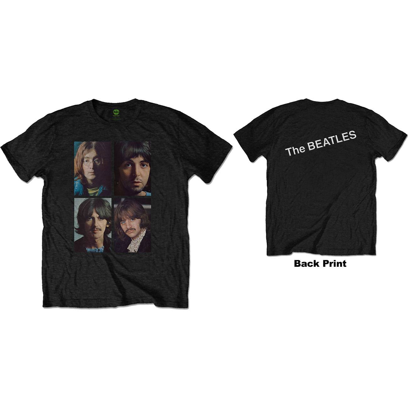 Unisex T-Shirt White Album Faces Back Print
