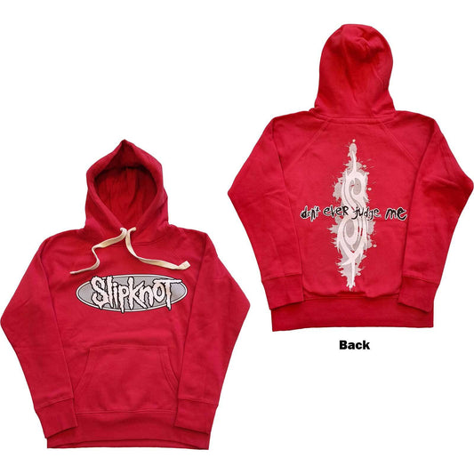 Unisex Pullover Hoodie Don't Ever Judge Me Back Print