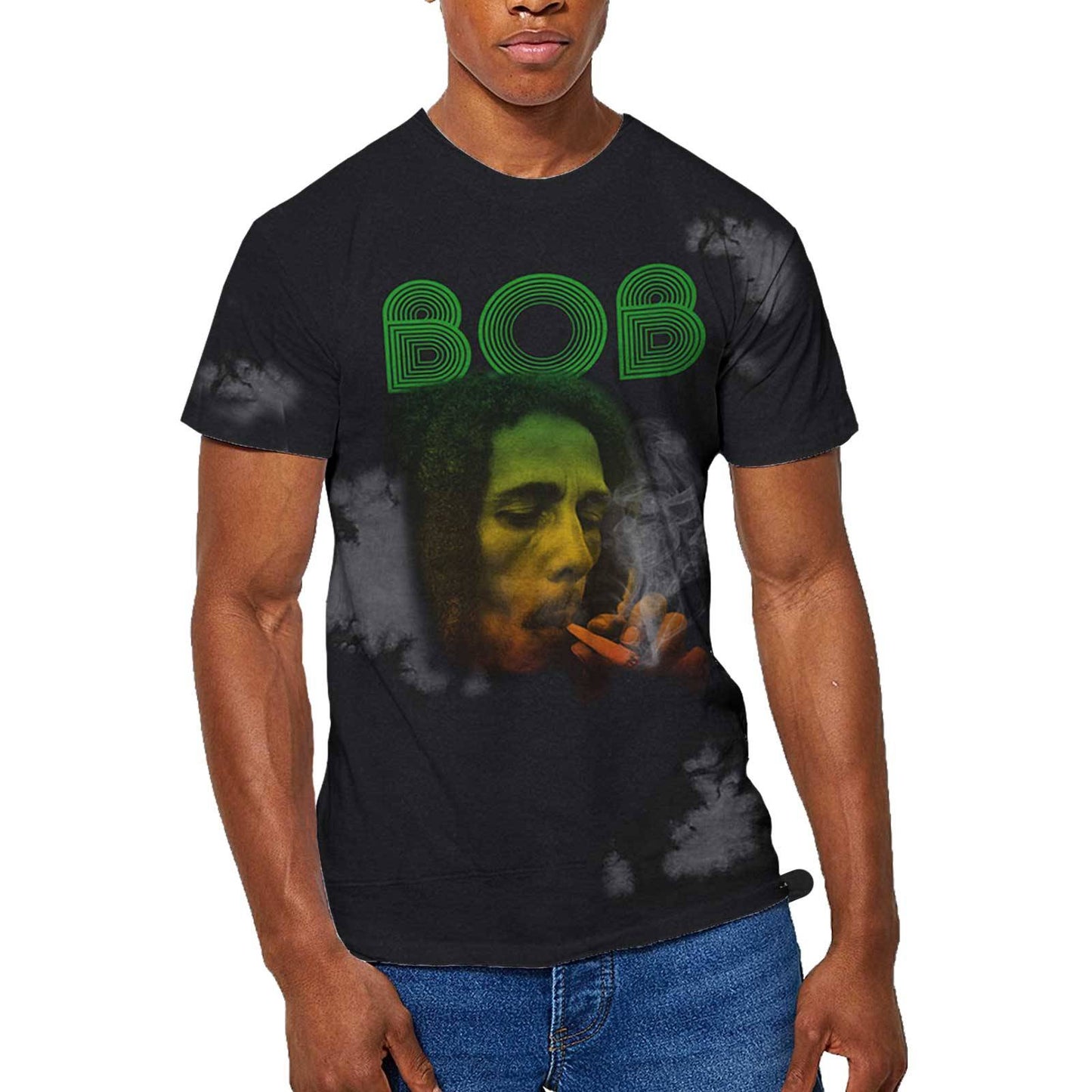 Unisex T-Shirt Smoke Gradient Dip Dye, Dye Wash