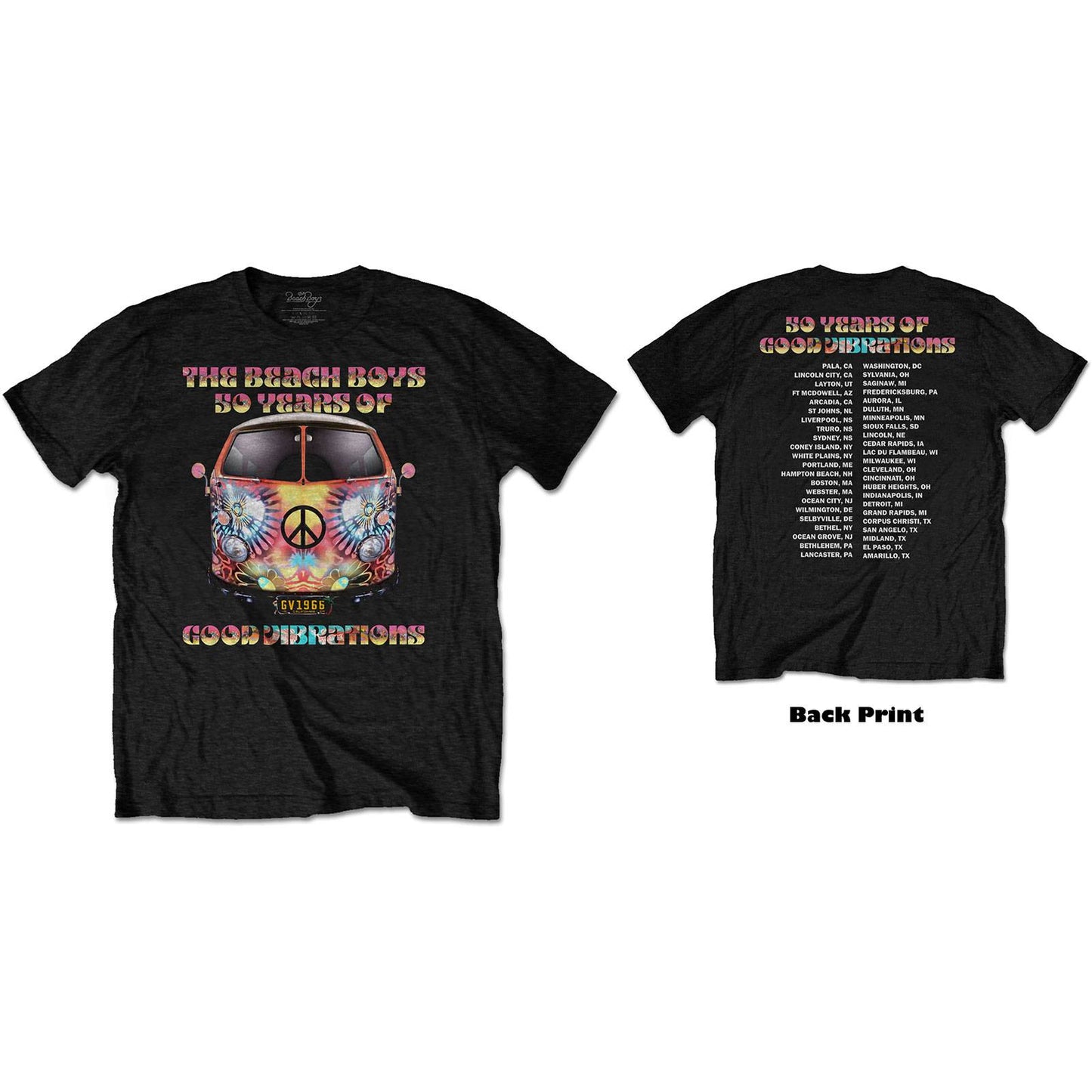 Unisex T-Shirt Good Vibes Tour Back Print