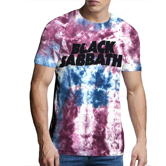 Unisex T-Shirt Wavy Logo Dye Wash