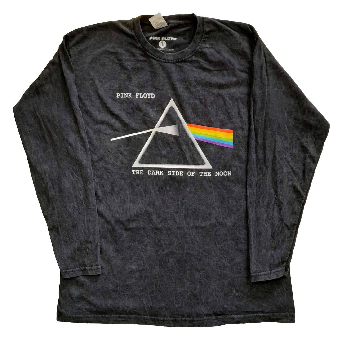 Unisex Long Sleeve T-Shirt Dark Side Of The Moon Courier Dip Dye, Dye Wash
