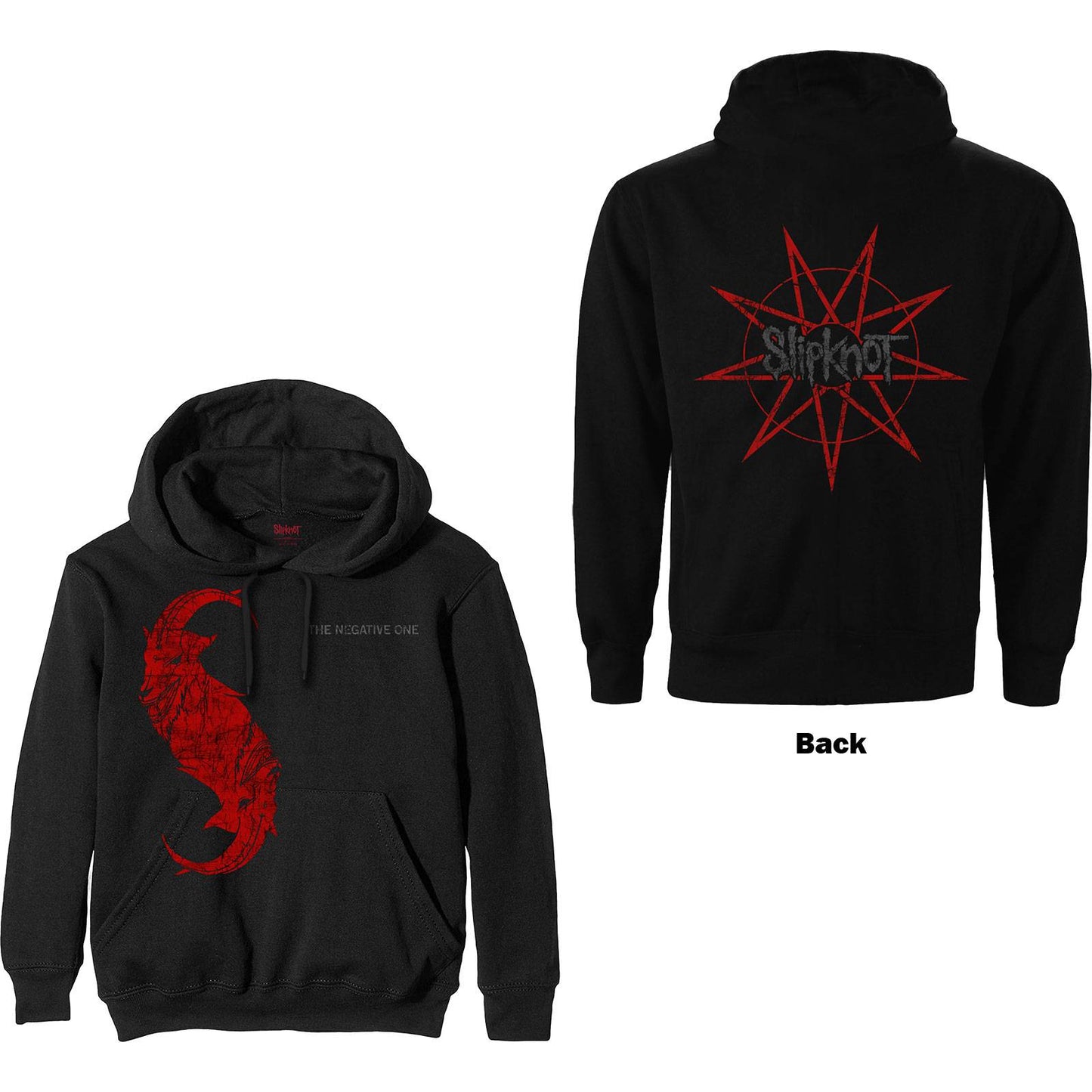 Unisex Pullover Hoodie Goat-S Back Print