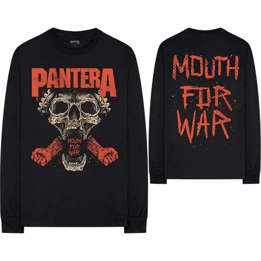 Unisex Long Sleeve T-Shirt Mouth For War Back Print