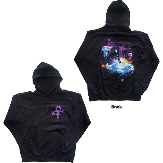 Unisex Pullover Hoodie Lotus Flower Back Print