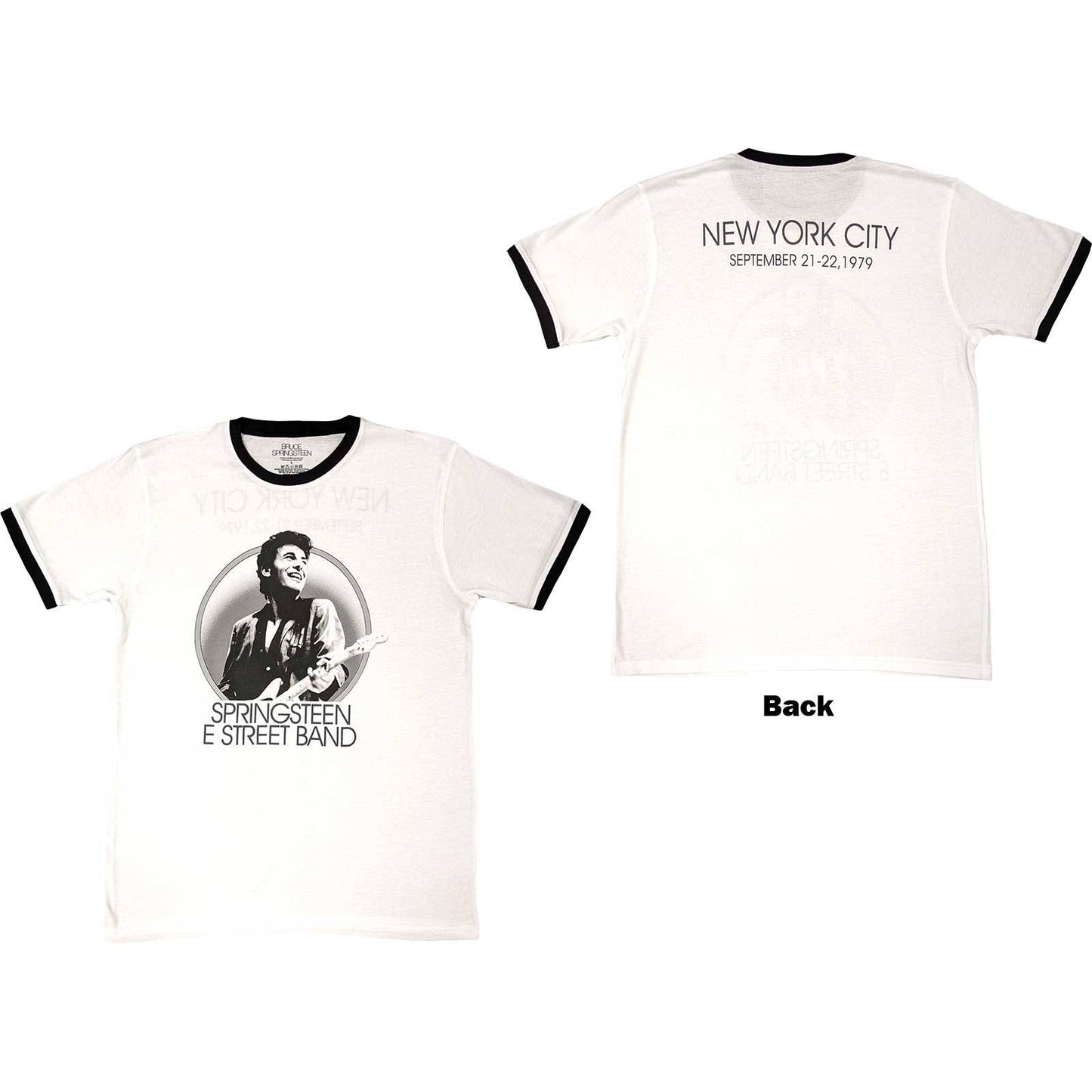Unisex Ringer T-Shirt NYC Back Print
