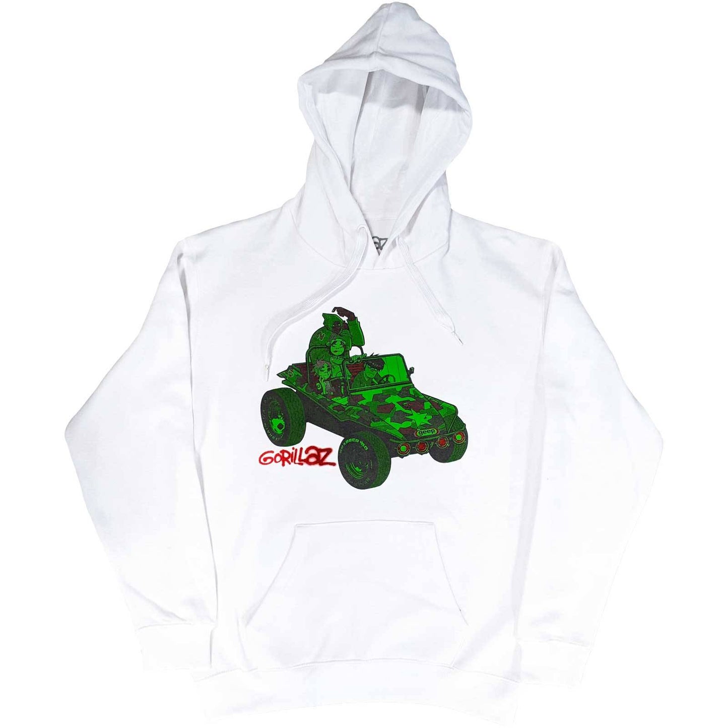 Unisex Pullover Hoodie Green Jeep