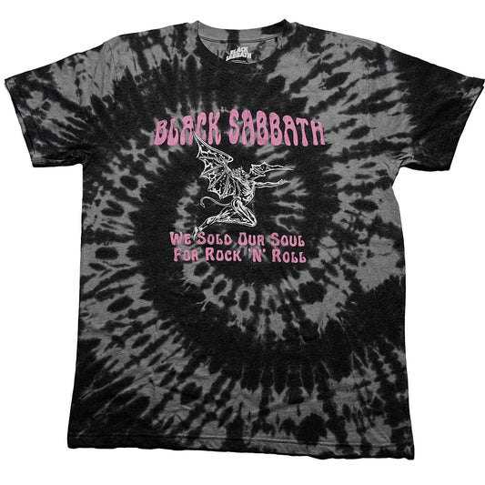 Unisex T-Shirt We Sold Our Soul For Rock N' Roll Dye Wash, Tie Dye